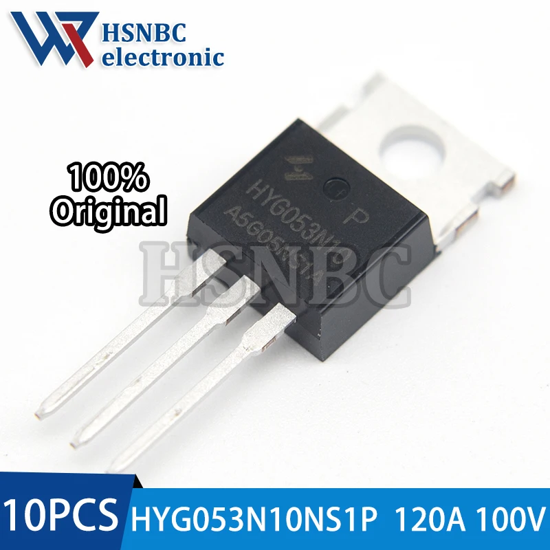 

10PCS HYG053N10NS1P G053N10 HYG053N10 TO-220 120A 100V N-Channel Power MOSFET Transistor 100% New Original
