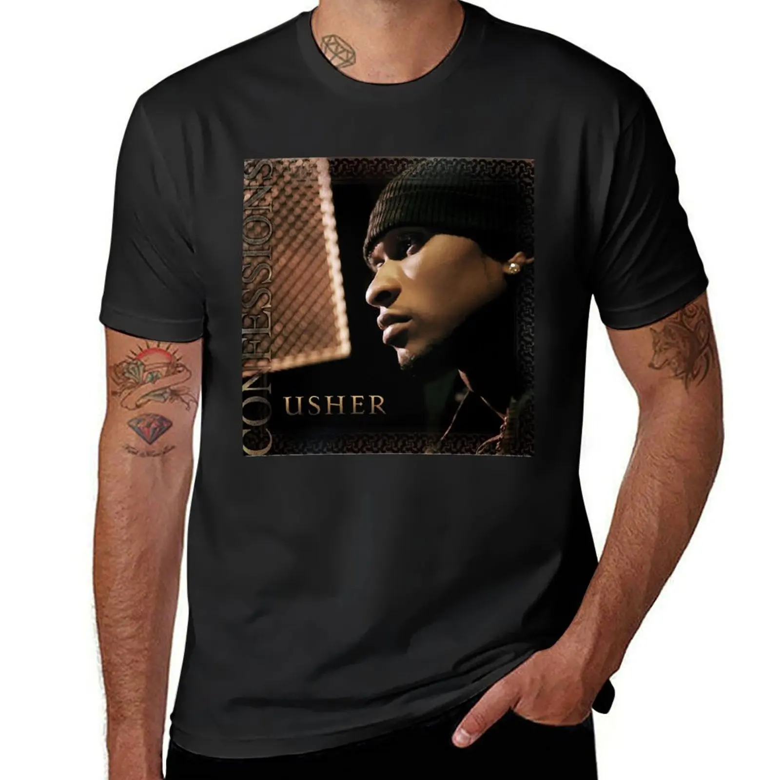 

Confessions Usher T-Shirt quick drying anime figures blue lock shirts graphic tee mens t shirts