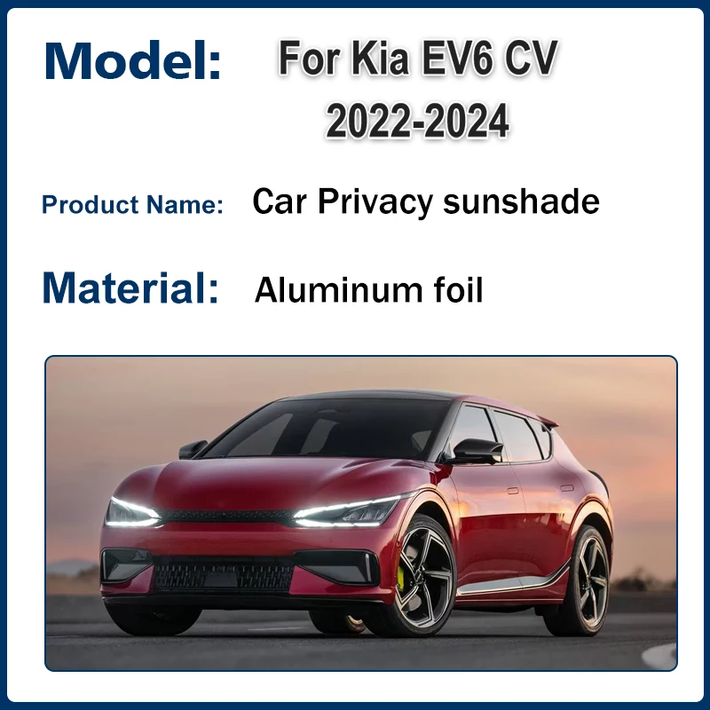 

Auto Sun Visors For Kia EV6 GT Accessories CV 2022 2023 2024 2025 Sunshades Cars Side Window Foldable Sun Shades Cover Car Tools