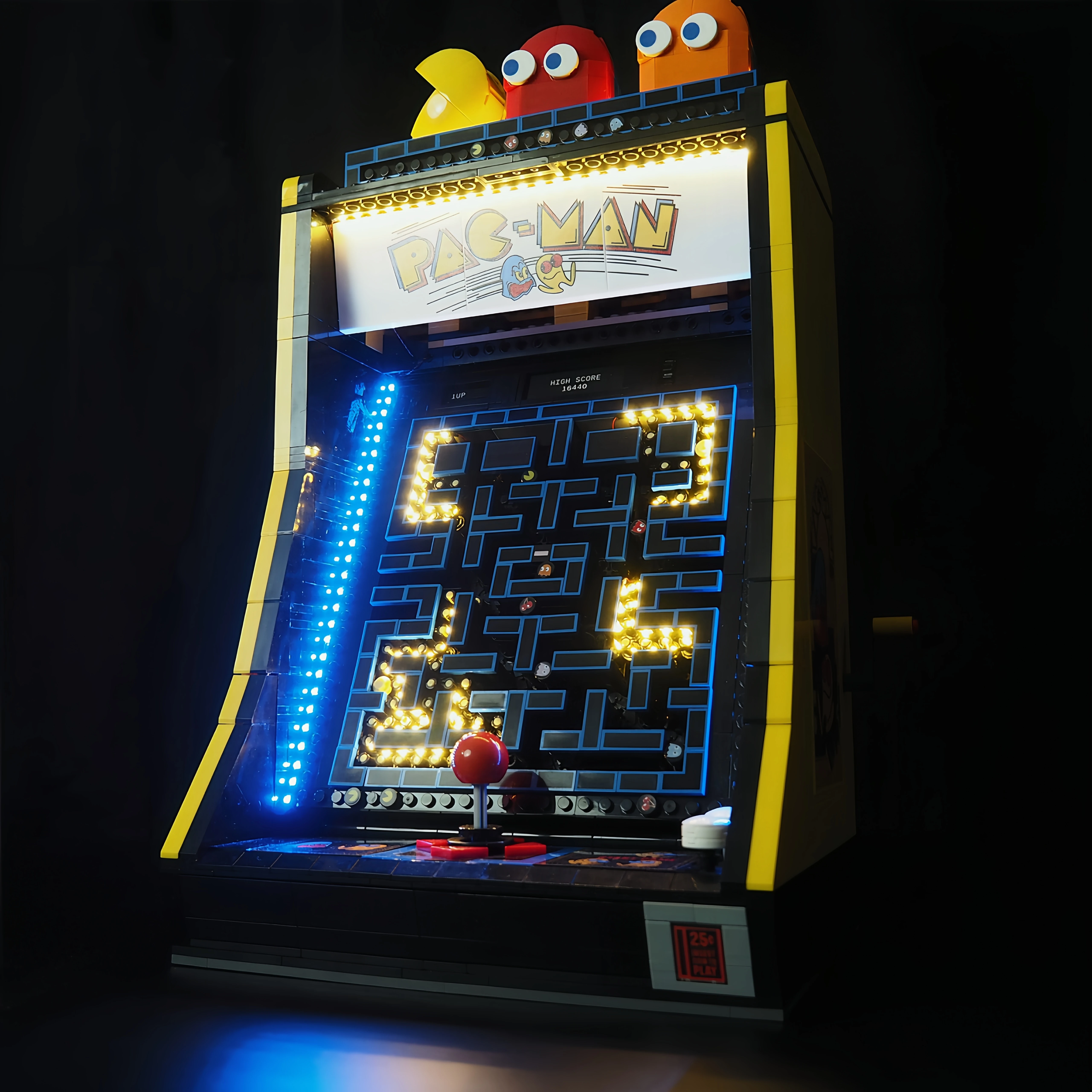 Hprosper 5V LED Light for ICONS 10323 PAC-MAN Arcade Machine Decorative Lamp With Battery Box(Not Include Lego Building Blocks)