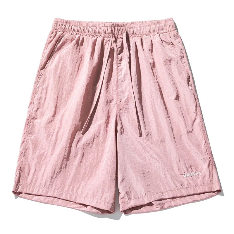 Silky texture sports beach shorts for men summer lightweight casual loose fit shorts, men's and women's same style