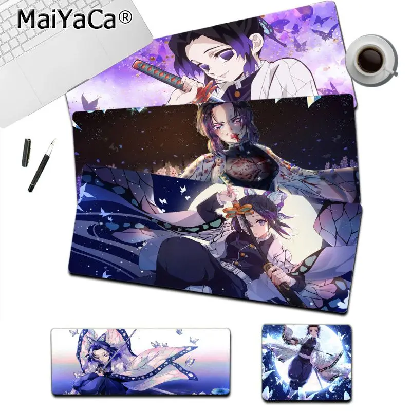 

Demon Slayer Kochou Shinobu Mousepad Boy Pad Laptop Gaming Mice Mousepad Size for Game Keyboard Pad for Gamer