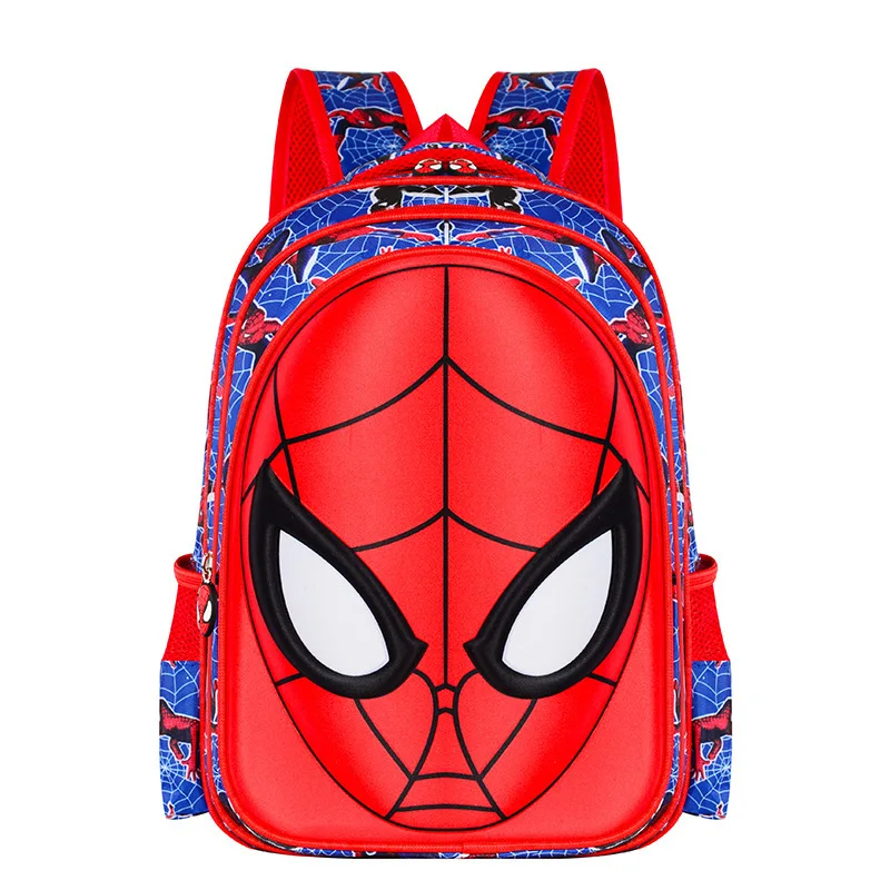 Marvel Student School Bags para meninos e meninas, Spider Man Mochilas, Cartoon Printing, Pacotes de Ombro, Impermeável, Crianças, Crianças