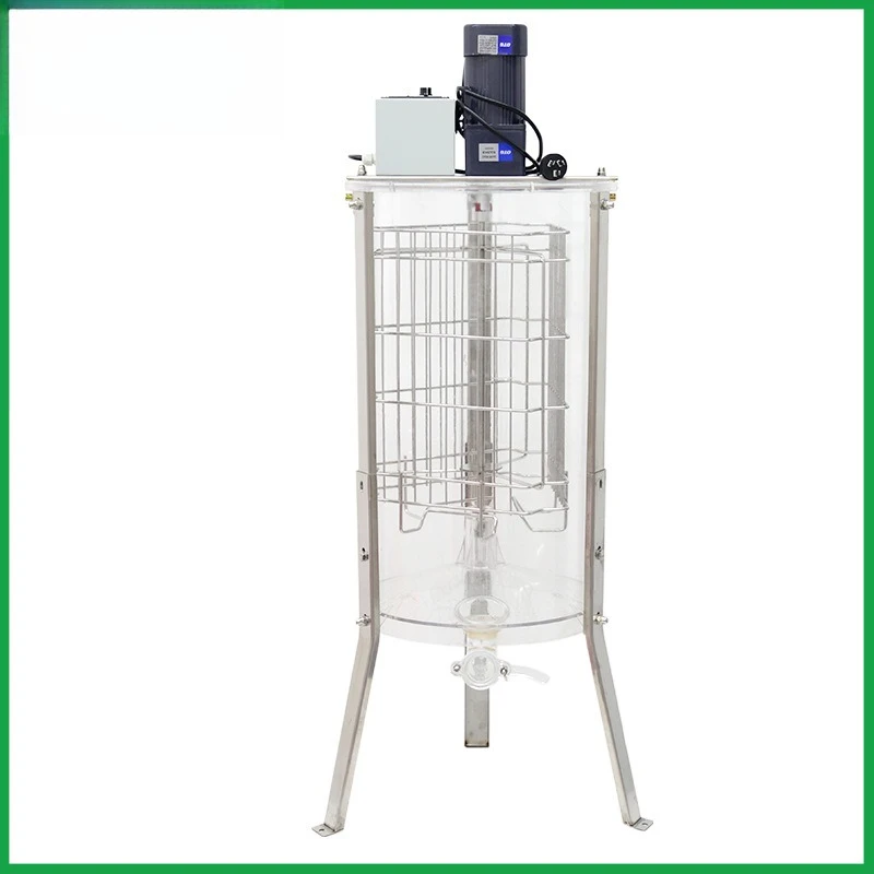 Honey shaker Manual three-frame honey shaker 304 inner frame honey shaker Household hand-cranked thick transparent