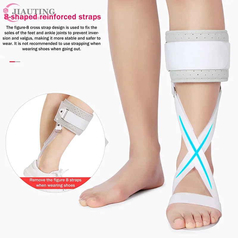 S/L Splint Ankle Foot Orthosis Support Drop Foot Ankle Orthosis Support Feet Splint Stroke Valgus Joint Leaf Spring Correction