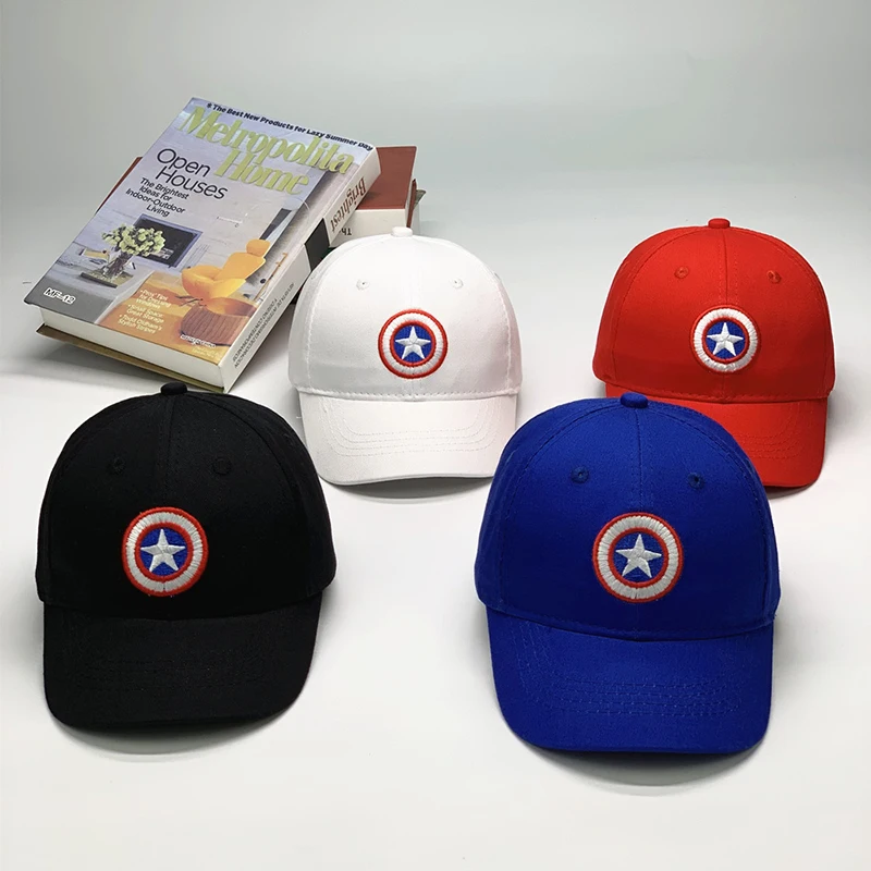 

1 Pcs Captain America Baseball Cap Adult Hat Superhero Captain Cosplay Props Gift Sun Hat Fashion Accessory 56 to 59cm Head size