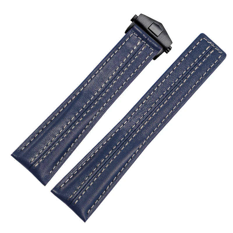 สายนาฬิกาข้อมือสำหรับแท็ก Heuer Carrera Series Porsche Co-Brand สายหนังคุณภาพสูงสายรัดข้อมือผู้ชาย F1 22มม.