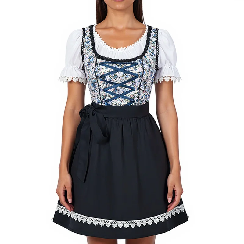 

Хэллоуин Карнавал Немецкий фестиваль пива Баварский женский костюм комплект одежды для выступлений вечерние комплект одежды для косплея