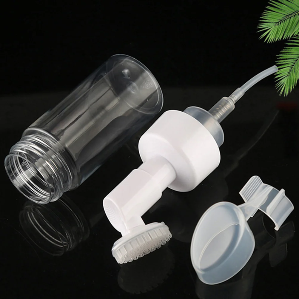

3pcs Silicone Brush Head Foaming Bottle Empty Refillable Portable Dispenser For Travel Kitchen Bathroom Shampoo Liquid Soap
