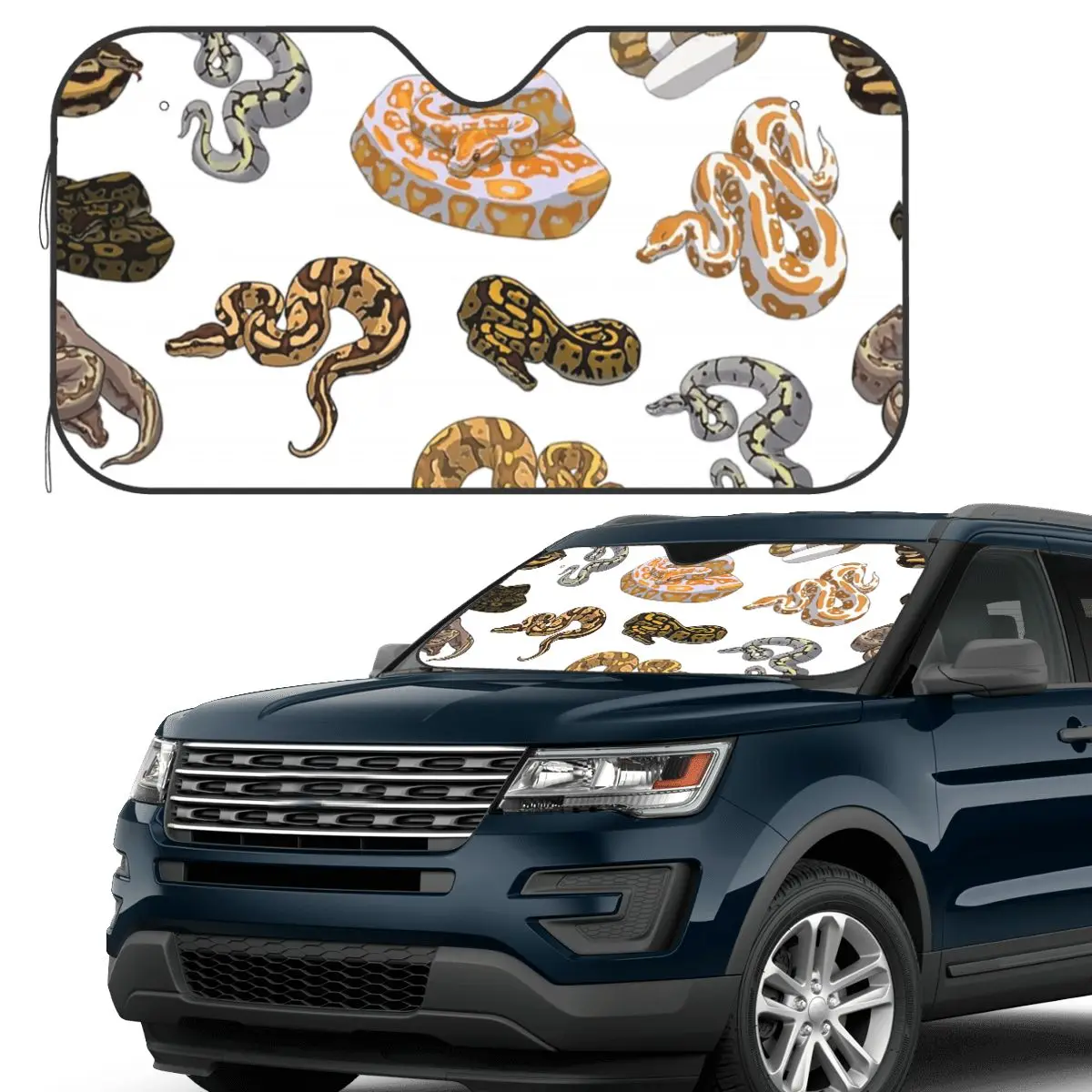 

Мяч Python Morph Змеиный узор Солнцезащитный козырек Лобовое стекло автомобиля Переднее лобовое стекло Солнцезащитный козырек Аксессуары Чехлы