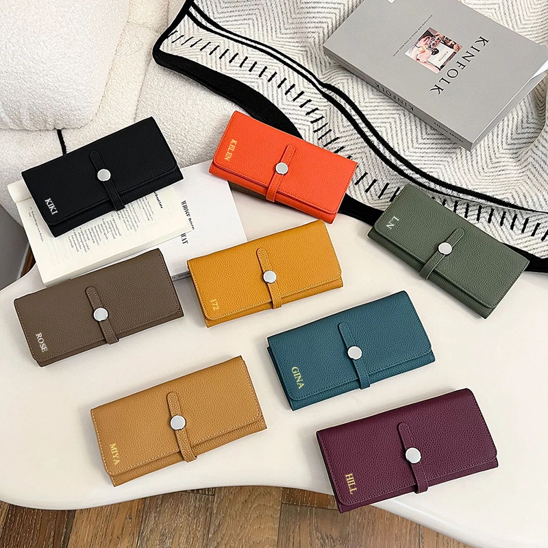 Carteira longa de couro de lux - Luxury Bags Name For Women avaliação e preço