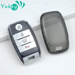 Transparent Car Remote Key Case Cover Shell Fob For KIA Cerato Sorento Optima Picanto Rio Rio5 Sportage Ceed Cerato K3 KX3 K4 K5