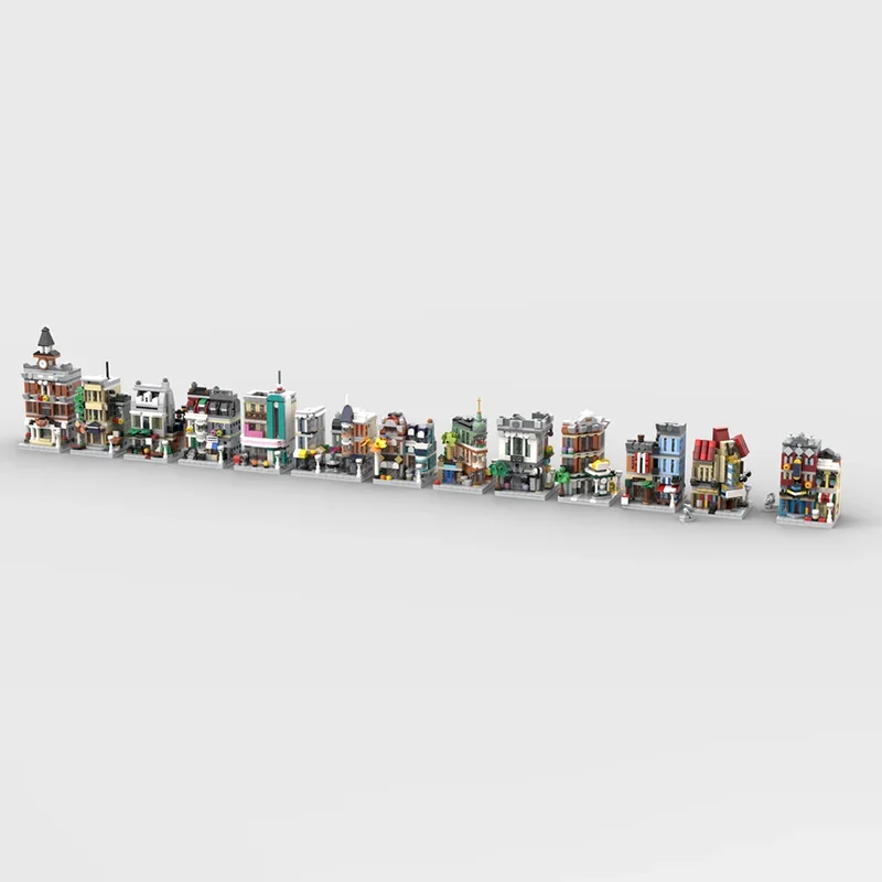 

4646pcs MOC Post Mini Modular Series Set Minied Model Building Blocks DIY Toys Education Brick Festival Gifts Birthday