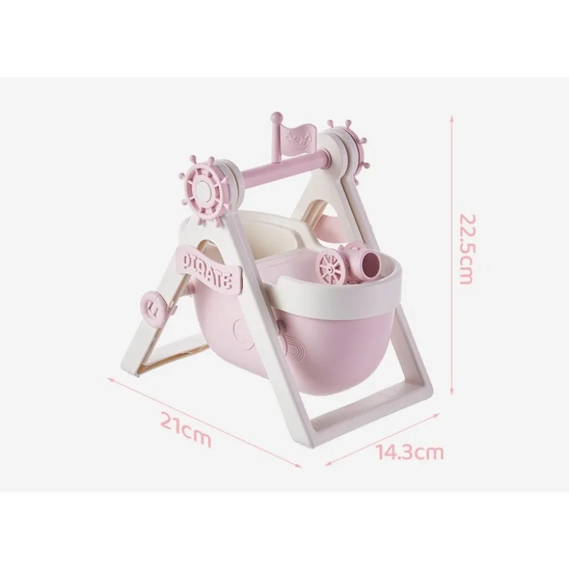 Nuovo creativo simpatico portapenne per nave pirata, decorazioni per il desktop, ornamenti, scatola di immagazzinaggio multifunzionale