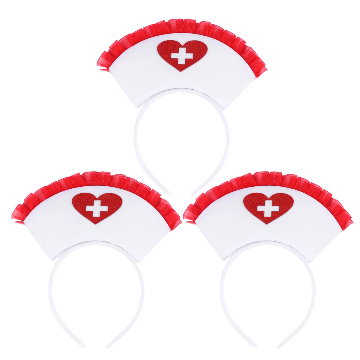

Halloween Party Accessories Nurse Dress up Head Buckle Headband Hair Bands Button