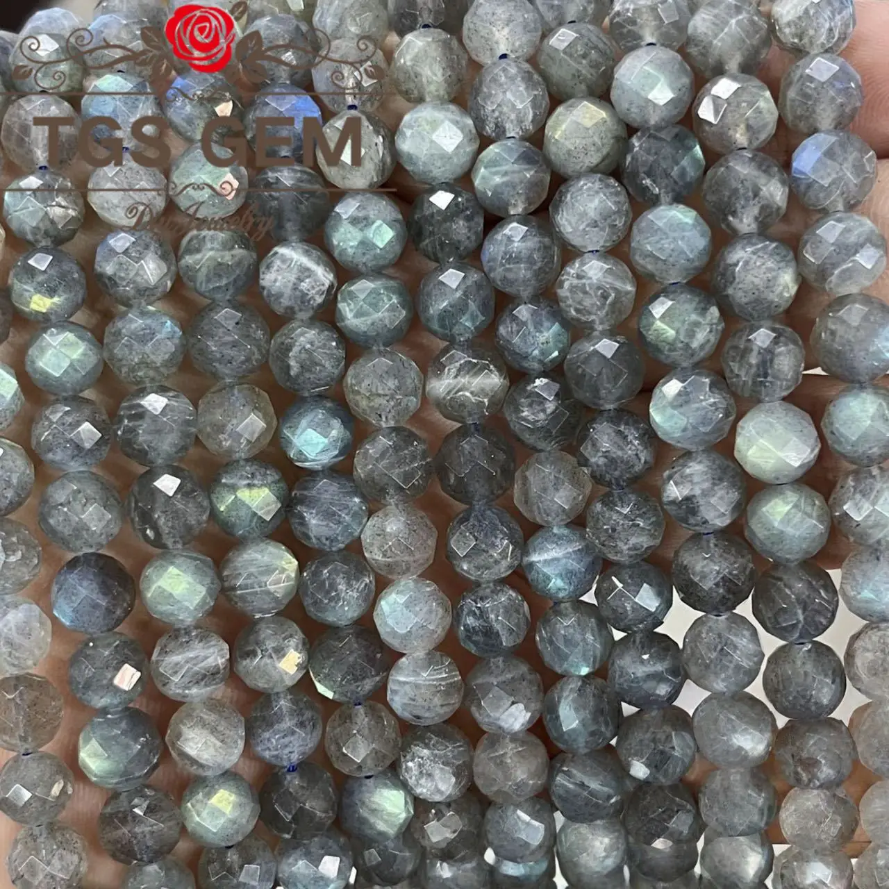 

Factory Engraved hard cut round bead natural AAA Shimmer Stone Mausoleum pattern small cut scattered beadsDIY Bracelet jewelry