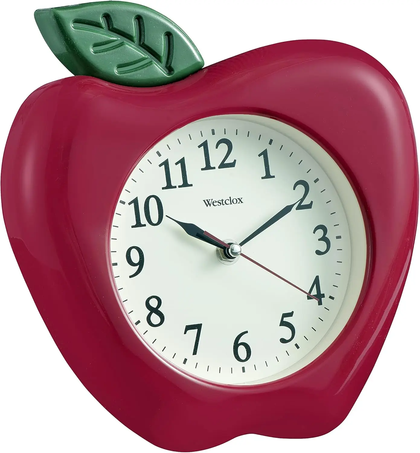 

10-дюймовые 3D-настенные часы Apple с бесшумным механизмом, модель # 38038A - Идеально подходит для декора кухни и гостиной