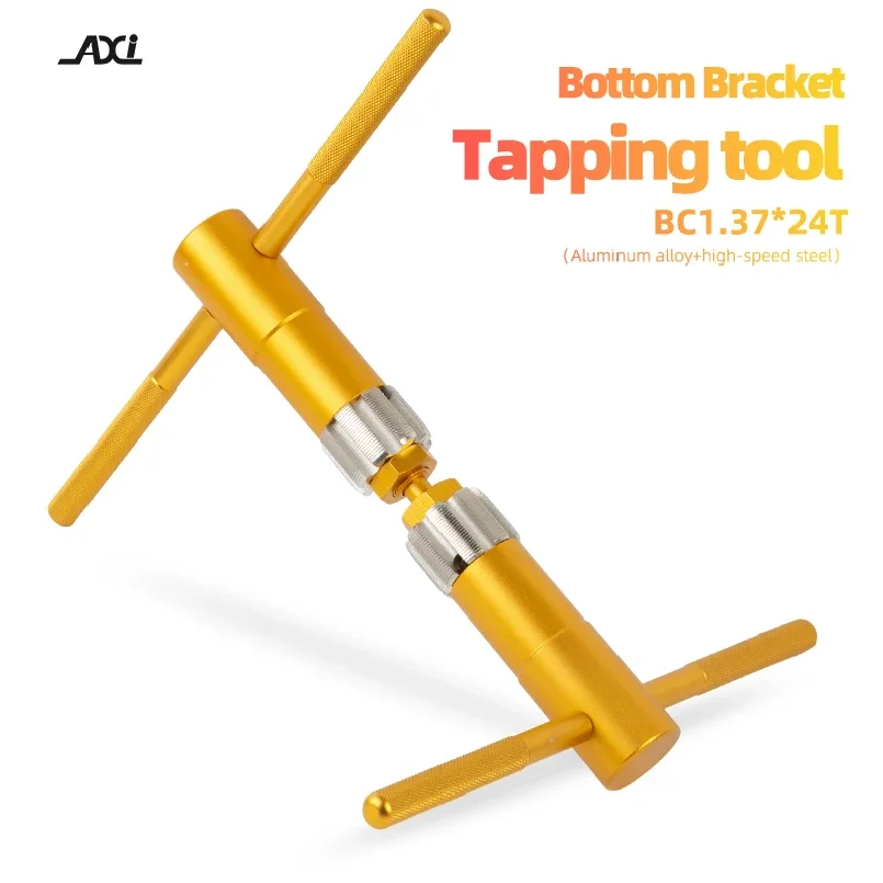 Bicycle BSA Thread Bottom Bracket Tapping High Strength Steel Tool BC 1.37x24 TPI Bike Frame BB Thread Tap Repair Tools Kit