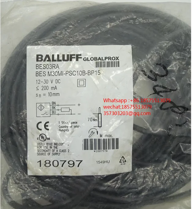 BALLUFF BES03RA 180797 Proximity Switch Sensor