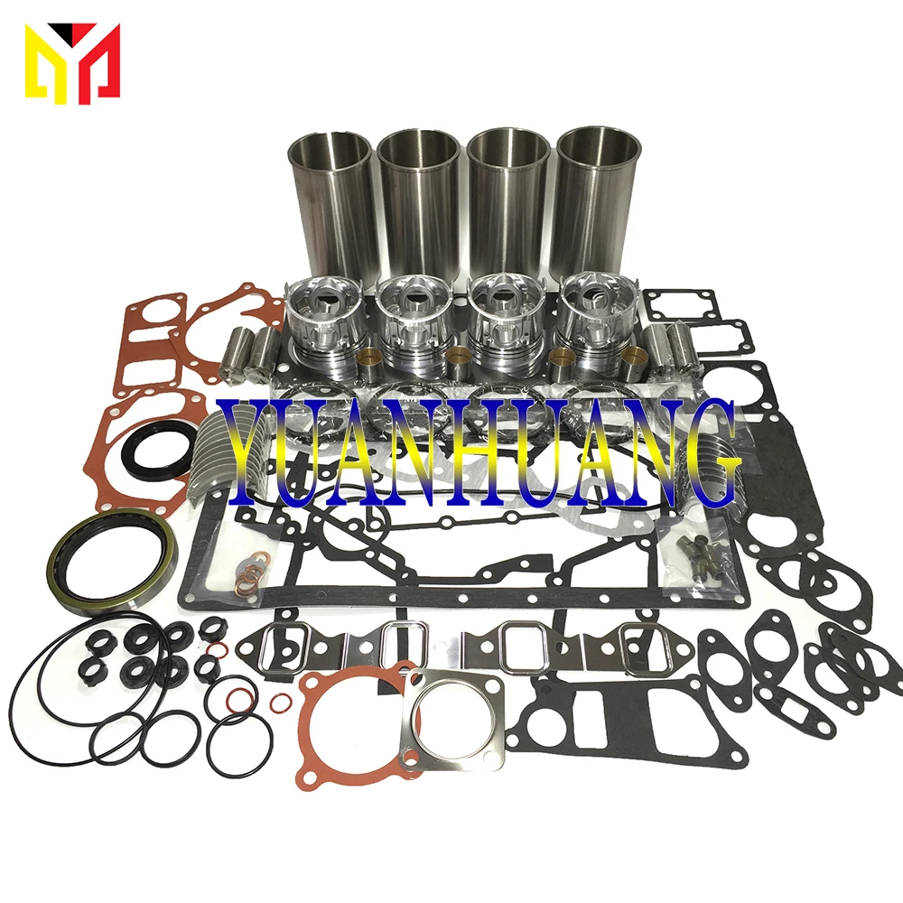 4HL1 Engine Rebuild Kit for Isuzu NPR NQR GMC Truck Loader 5.2L EX200-3 ZX210F-3 ZX290F-3 CX210B 210X2 CX240B Diesel Excavators