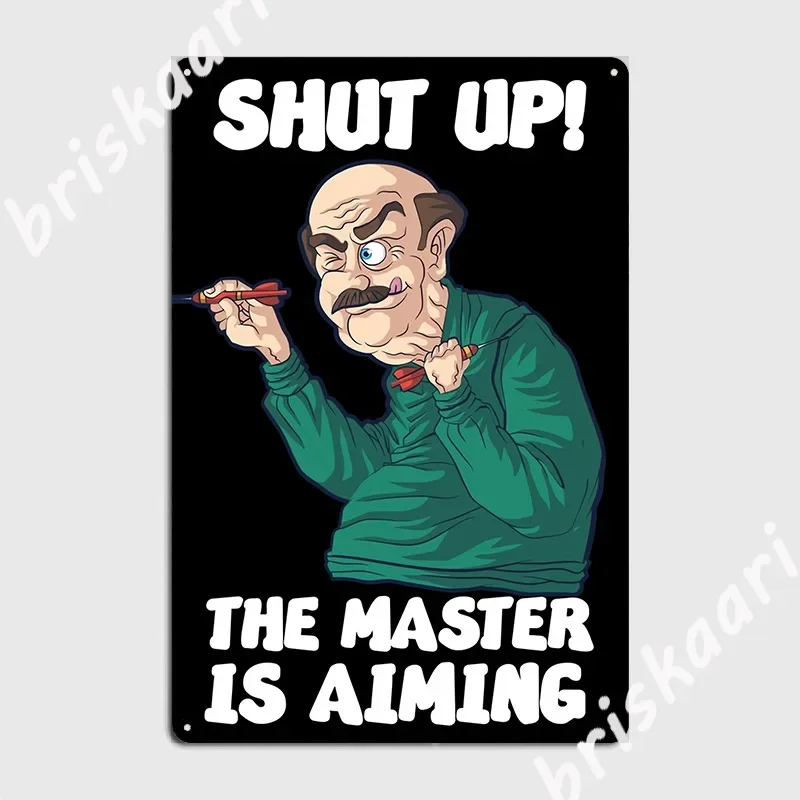 Darts Darts Master Aiming Metal Plaque Poster Classic Club Painting Décor Party Tin Sign Poster