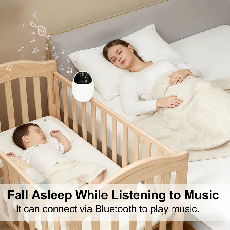 

Портативная уличная коляска-качалка для младенцев с ночником, Bluetooth-колонкой, белым шумом и электрическим устройством для укачивания и успокоения сна малыша
