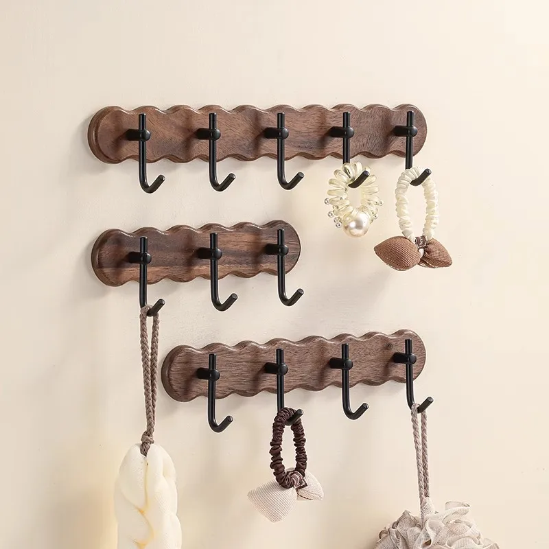 Wall Wooden Clothes Hanger Cheap Fitting Room Coat Racks Multifunctional Entrance Hall Coat Rack Solid Wood Bedroom Hanger Hook