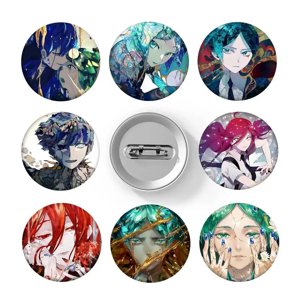 Cartoon Anime Land Of The Lustrous Round Badge Creative Brooch Clothing Backpack Accessories Lapel Pin