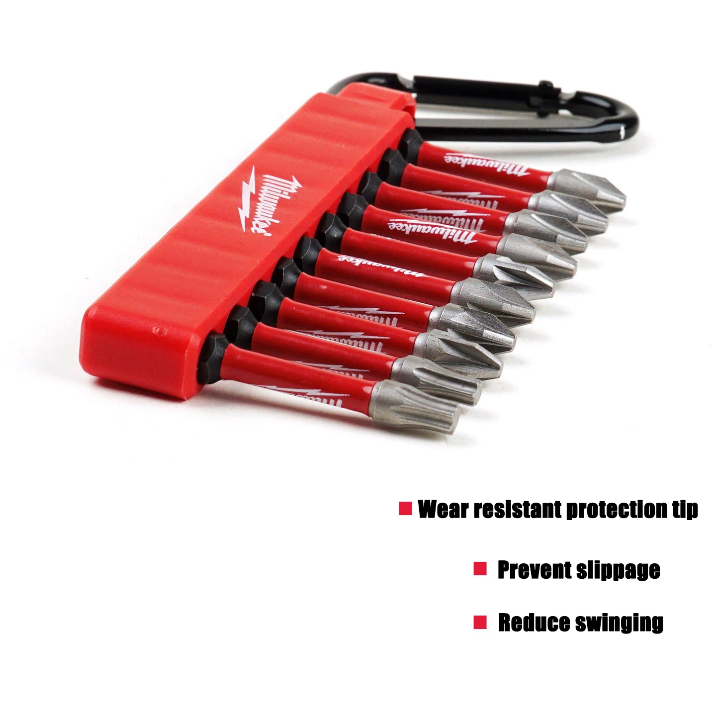 Milwaukee 10 Shock Wave Screwdriver Head Lock Set