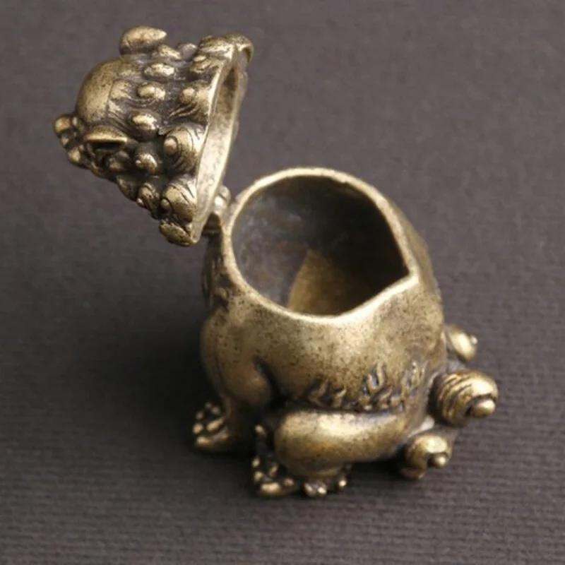 

Vintage Design Chinese Style Feng Shui Pixiu Copper Incense Burner