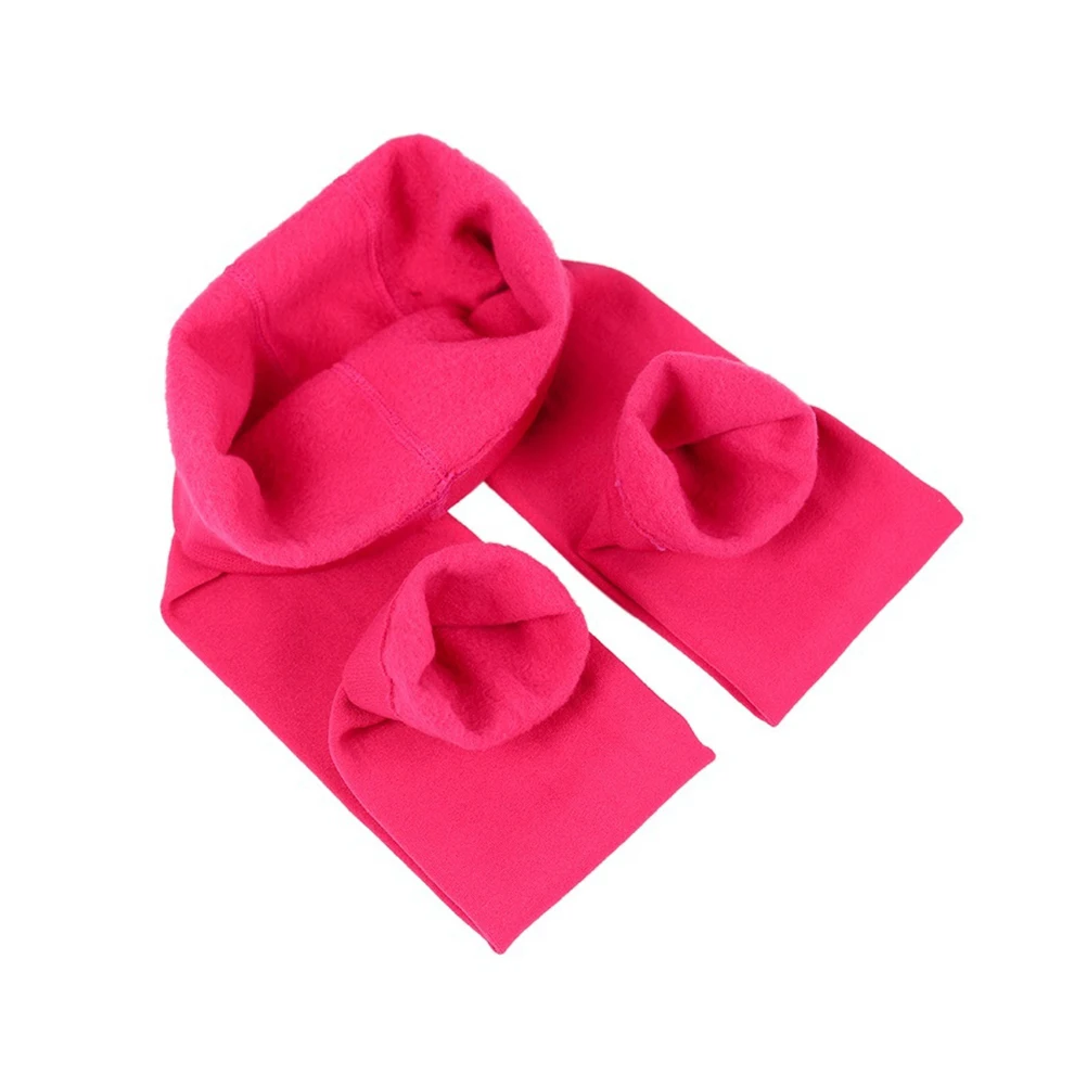 

Pull-up Pants Delicate Texture Leggings Winter for Girls Warm Brushed Elastic Rose Red