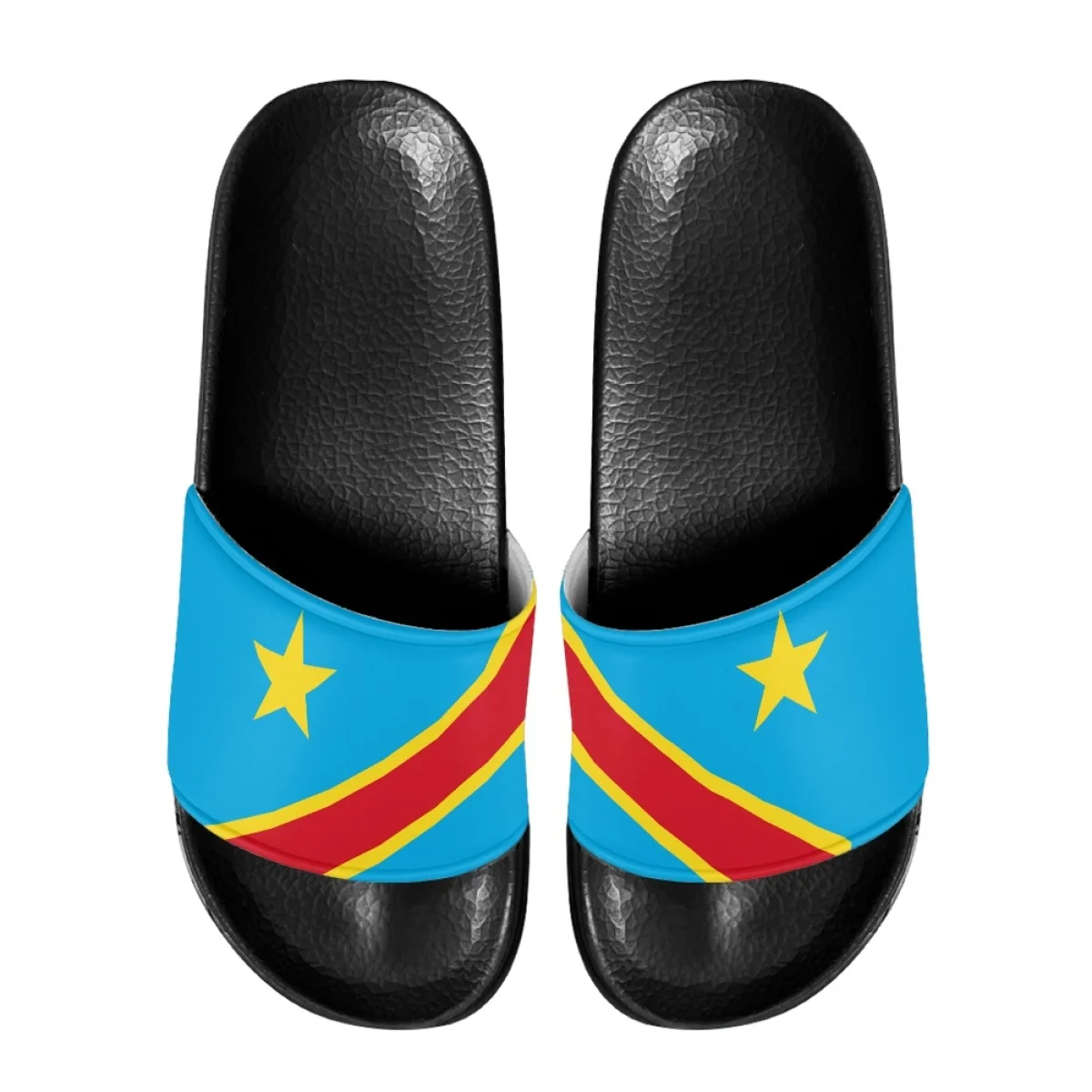 Republic of Congo Flag Print Home Slippers Anti-Slip Casual Outdoor Slides Fashion Comfortable Beach Shoes For Women Zapatos