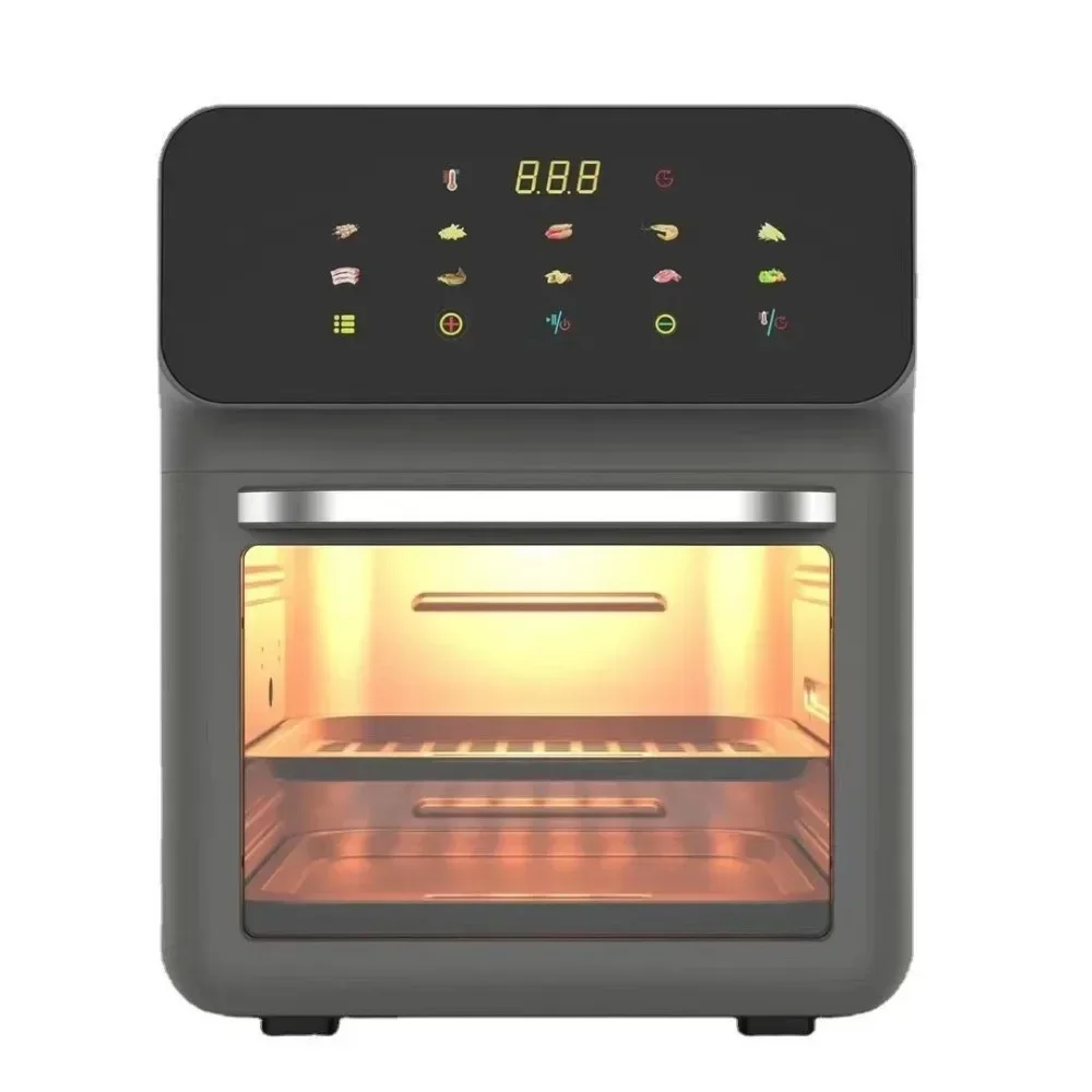 Horno eléctrico de 13L para el hogar, freidora de aire inteligente para cocina, patatas fritas horneadas, barbacoa, máquina todo en uno con