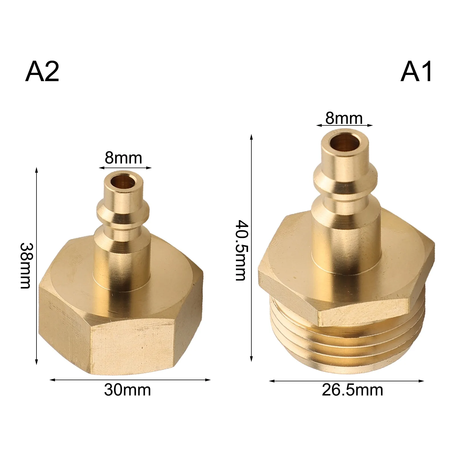 1/2pcs Water Blowout Quick Connect For Air Compressor Winterize Outdoor 3/4 Thread Power Tools Replacement Accessories