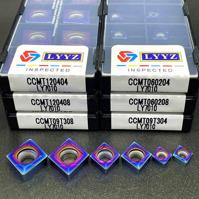 

CCMT060204 CCMT060208 CCMT09T304 CCMT09T308 CCMT120404 CCMT120408Original nano blue hard alloy blade inner circular turning tool