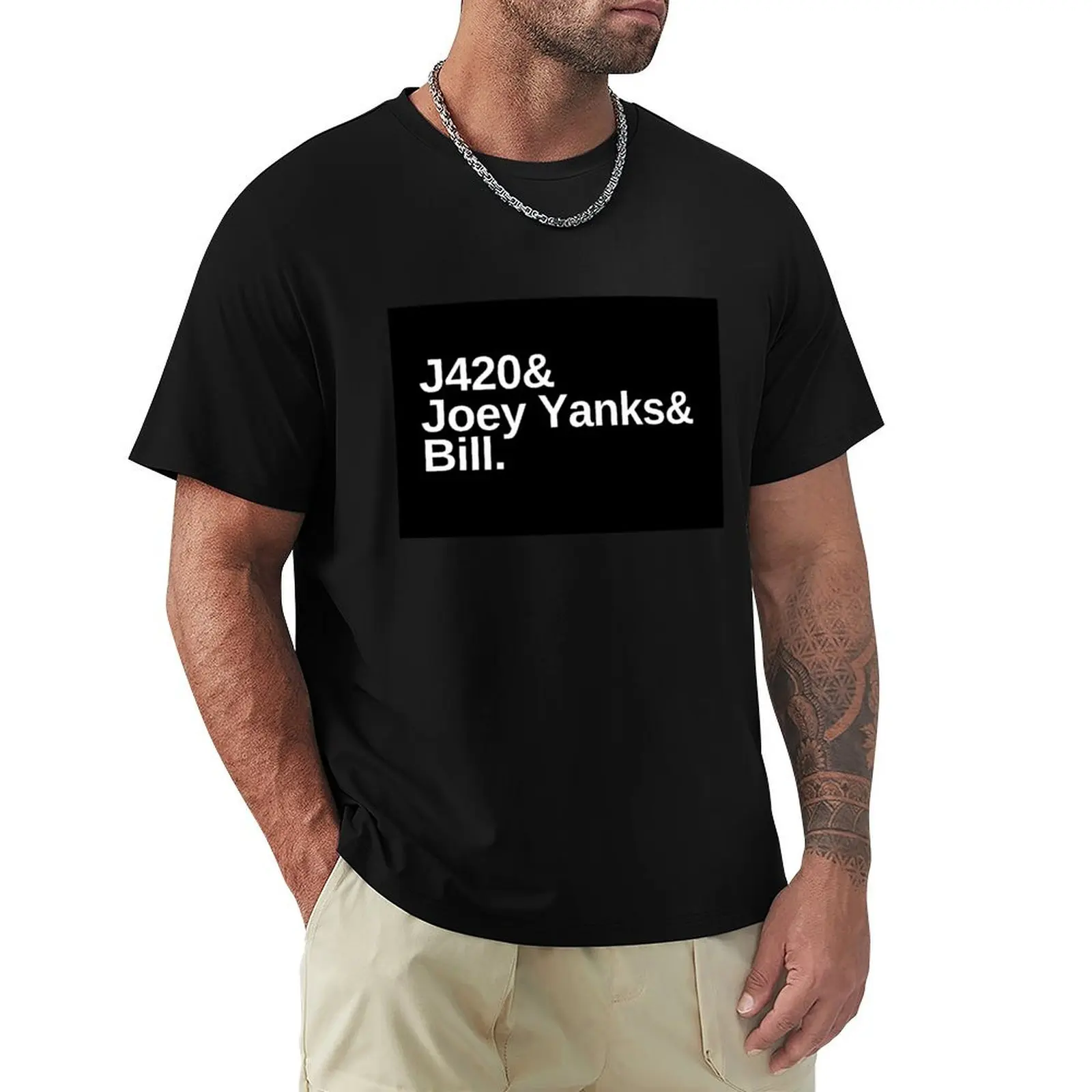 

Jersey Shore - J420, Joey Yanks, Bill T-Shirt blue archive oversized t shirt summer 2025 oversizeds mens funny t shirts