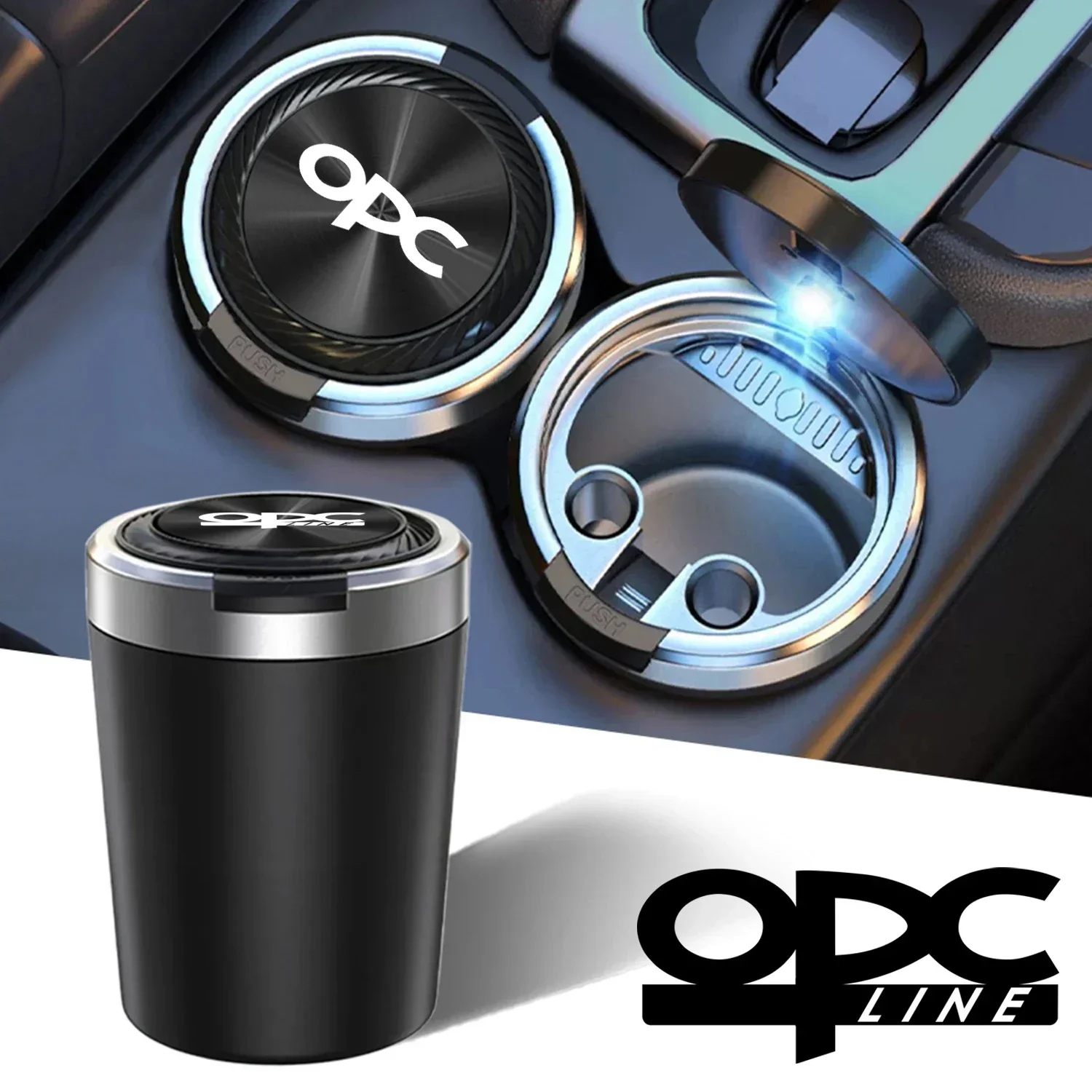 car cenicero ashtray texture car accessoires for opel opc opcline astra h j k g vectra b c zafira b corsa c d