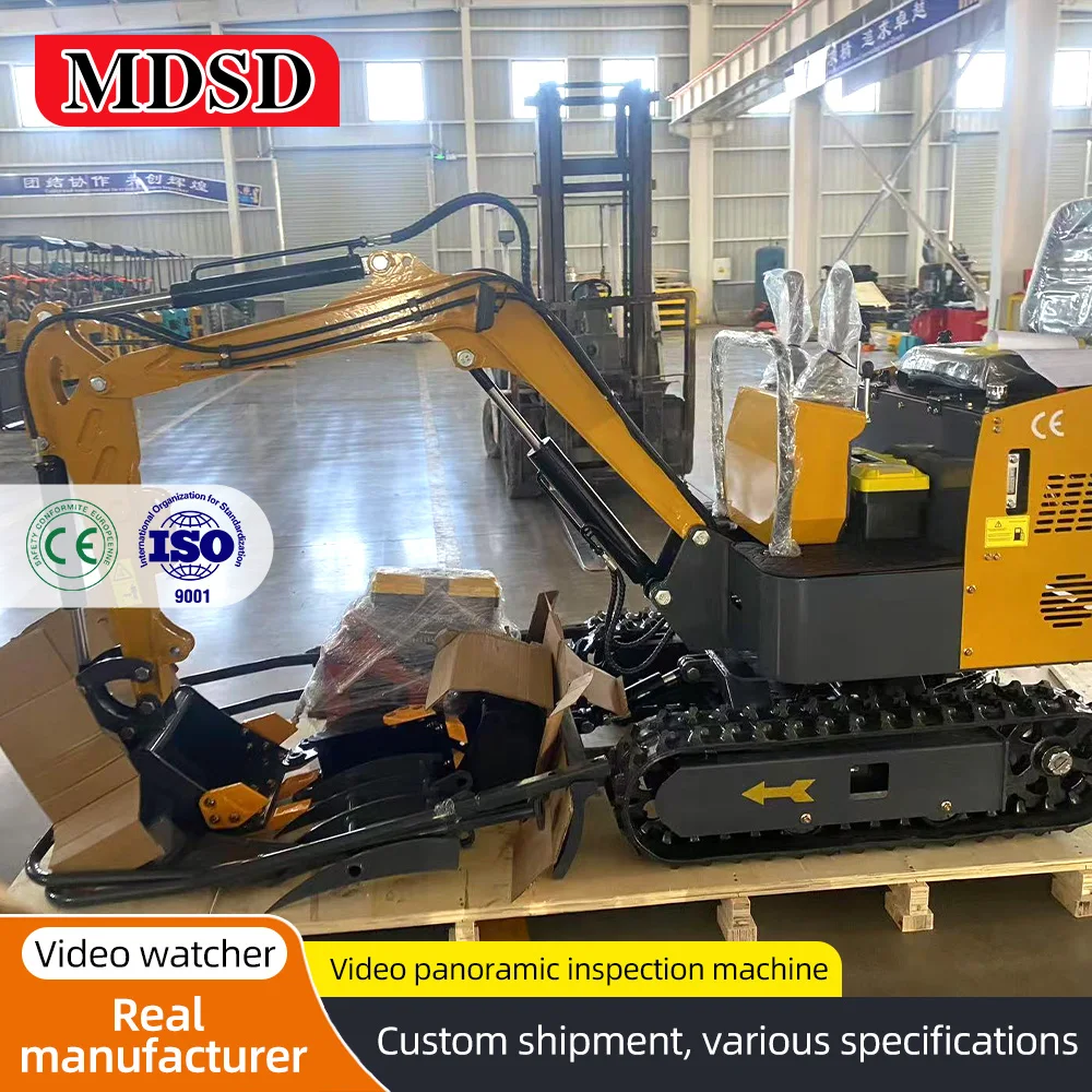 Mini Excavator DDP Pengiriman 1.2 Ton Excavator Kecil Hidrolik Aksesoris Lengkap Excavator Pertanian Untuk Mesin Kubota Epa Euro 5