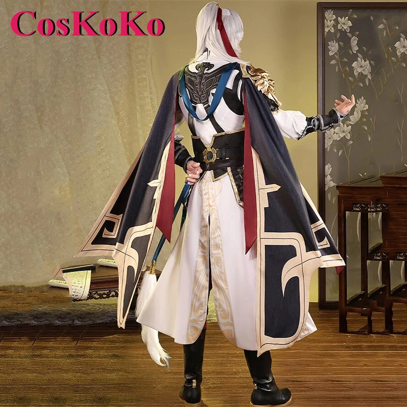 CosKoKo Jing Yuan Fantasia Cosplay, Jogo Honkai: Trilho Estrela, Bonito Uniforme de Batalha, Festa de Halloween, Roupa de RPG, Nova Moda