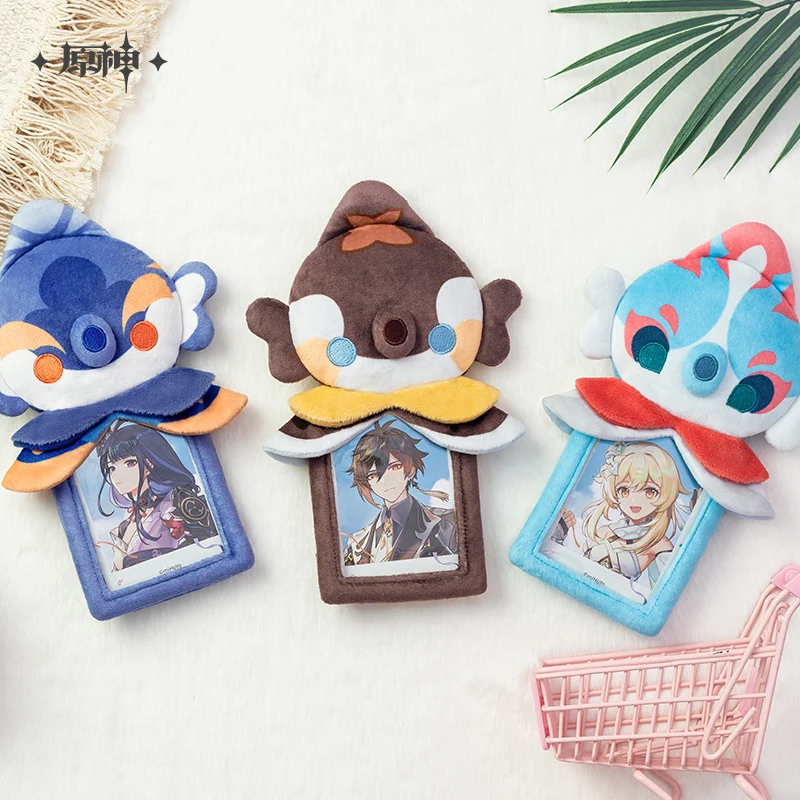 

Official Genshin Impact Bubbly Seahorse Soft ID Card Holder Bag Pendant Cute Decoration Cosplay Accessories Collectible Gift