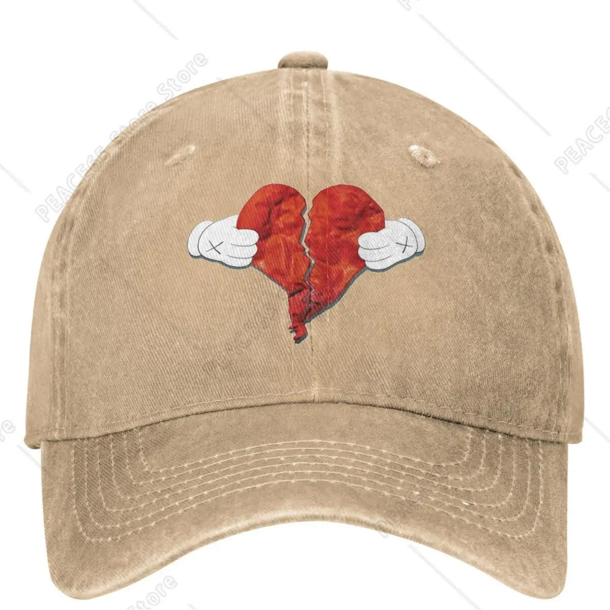 

Heartbreaks Casual Baseball Cap Summer Kanye West Trucker Hat Dropshipping Outdoor Sport Snapback Cap Unisex Men Baseball Caps