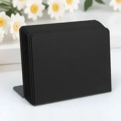 10Pcs Handwritten Menu Mini Chalkboard Signs Reusable Tabletop Message Boards Standing Memo Board Food Labels Buffet