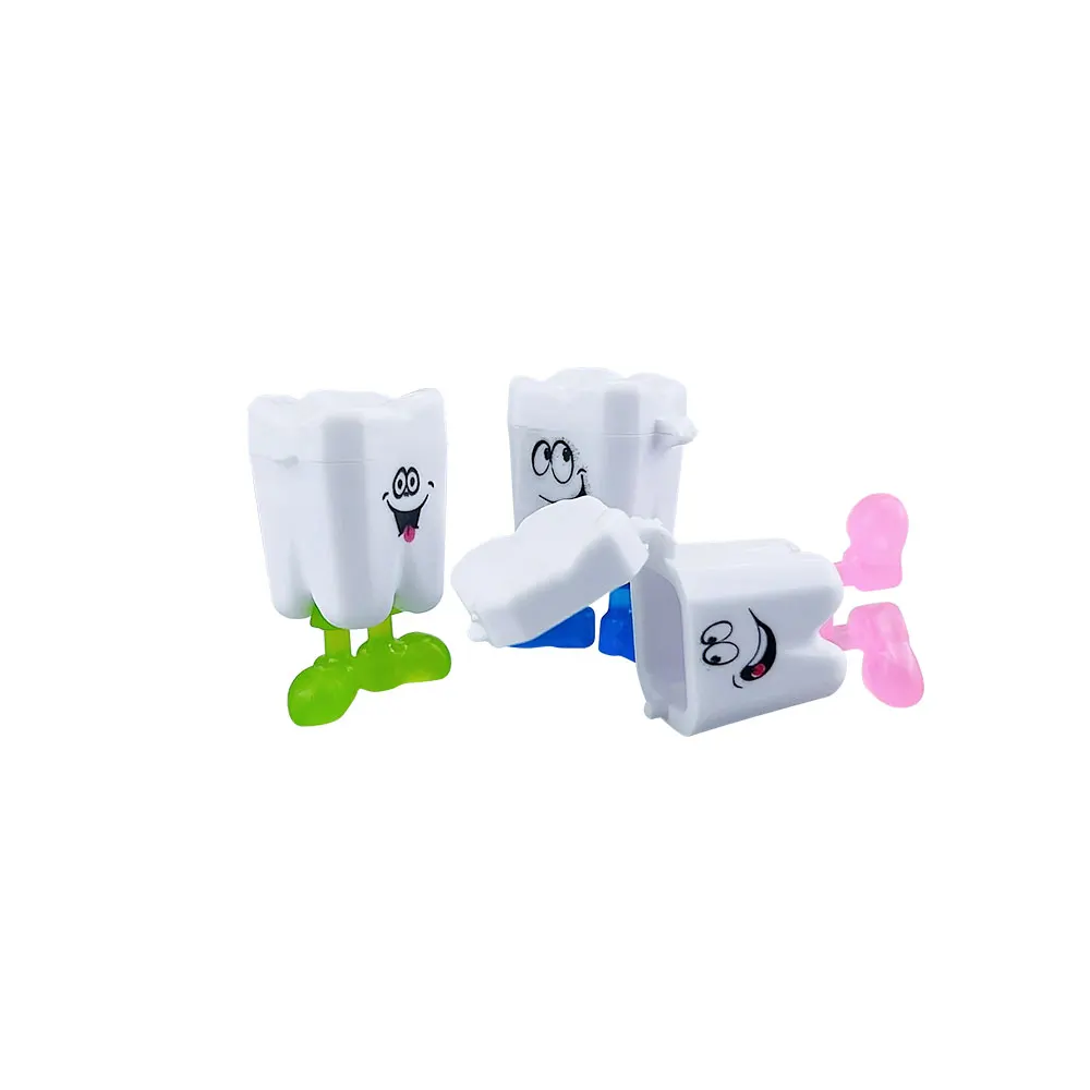 50Pcs Baby Tooth Box Cute Kids Teeth Organizer Plastic Milk Teeth Storage Box Save Collect Case Boys Girls First Tooth Container