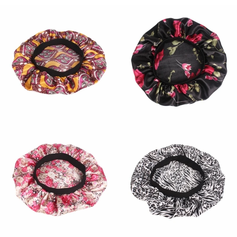Night Cap for Sleeping Smooth Bonnet, Wide Hair Cover for Home Hotel Travel Use and Daily Hair Care Routine