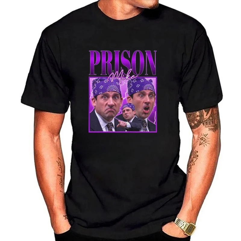 Michael Scott Prison Mike Oversized T-Shirt,The Office Shirt,Comedy,Prison Mike Vintage T-Shirt,Gifts for Her, Streetwear,Unisex