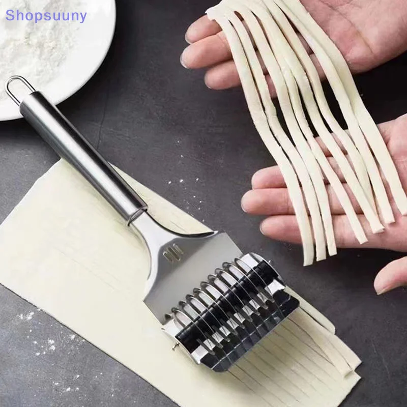 [SU]Stainless Steel Manual Spaghett Cutter Pasta Machine Dough Noodles Maker Ginger Garlic Roll Crusher Kitchen Cooking Gadgets