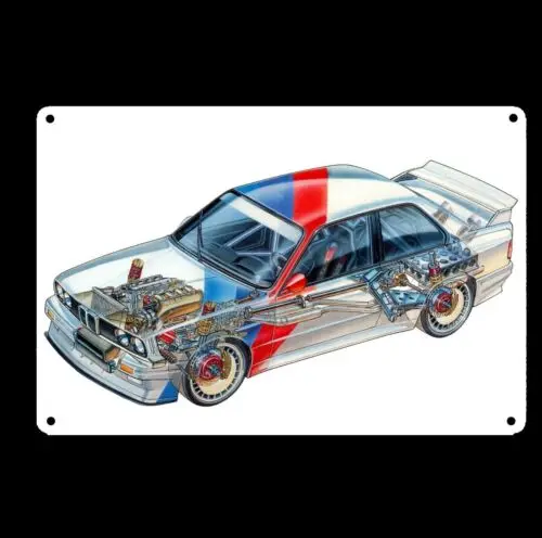 1pcs,M3 E30 Car Metal Poster Tin Sign