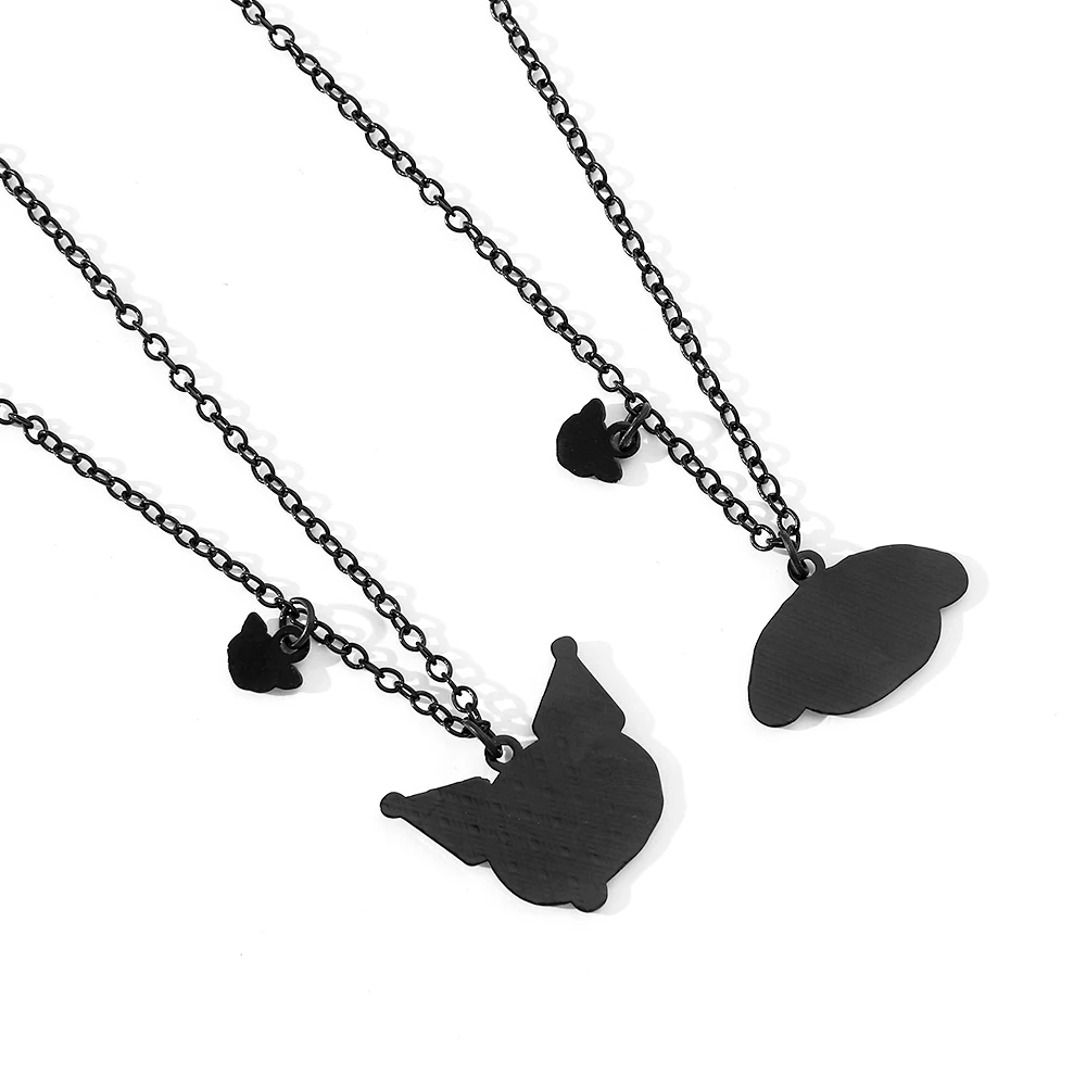 Anime Sanrio Figura Kuromi My Melody Cartoon Ciondolo in metallo Kawaii Donna Ragazza Regali di compleanno per feste