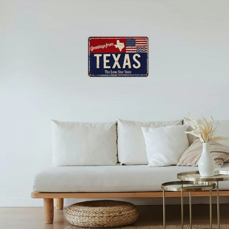 1-حزمة تكساس خمر تحيات لوحة ترخيص علامة معدنية 1-حزمة تكساس خمر تحيات لوحة ترخيص علامة معدنية