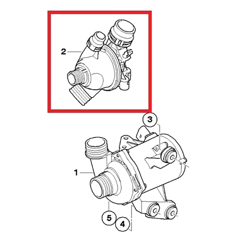 Auto Engine Coolant Thermostat For BMW 1 3 5 Series 2.0I E87 E90 E60 116I 318I 520I 2003-2013 11538671515 1153755403